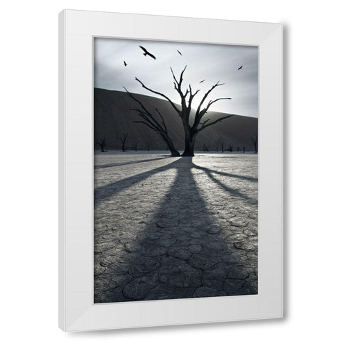 900 Years After White Modern Wood Framed Art Print by Del Grosso, Sebastien