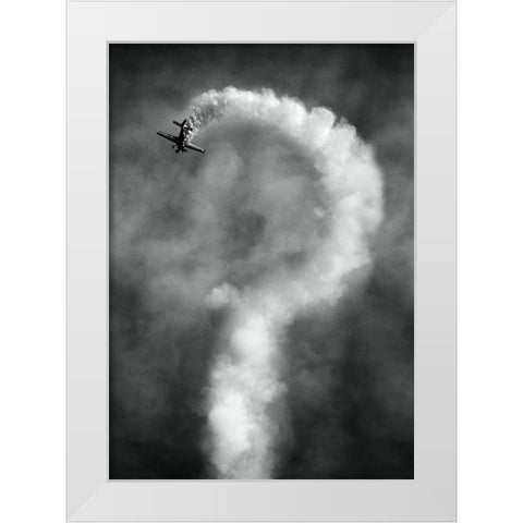 Questions About This Manoeuvre?-Anyone?-No? White Modern Wood Framed Art Print by Reinders, Riekus