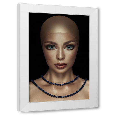Serial No. 080984 White Modern Wood Framed Art Print by Katiev, Vladimir