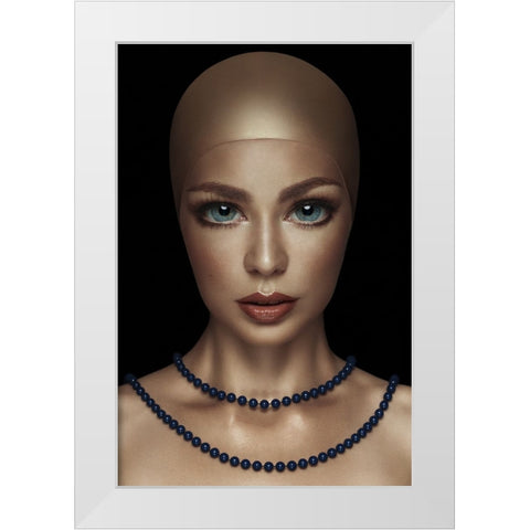 Serial No. 080984 White Modern Wood Framed Art Print by Katiev, Vladimir