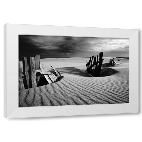 Konfrontation White Modern Wood Framed Art Print by Kulagin, Dmitry