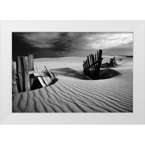 Konfrontation White Modern Wood Framed Art Print by Kulagin, Dmitry