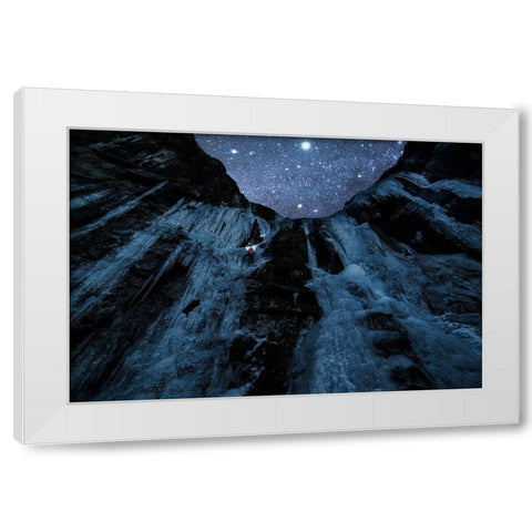 Star Climber White Modern Wood Framed Art Print by Takanobu, Kano