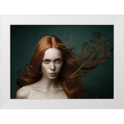 Untitled White Modern Wood Framed Art Print by Leonidchenko, Sergey