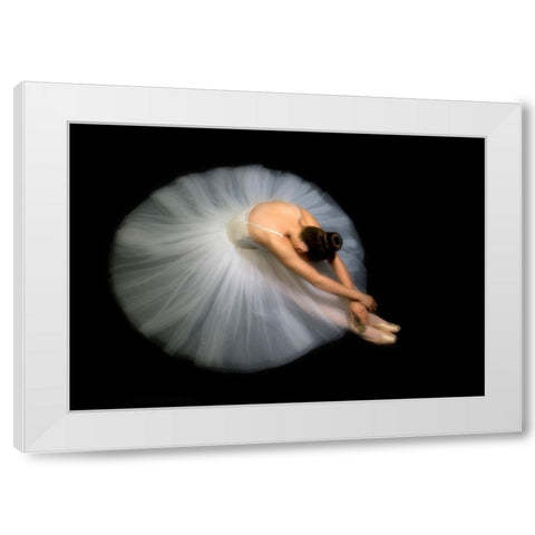 Elegance White Modern Wood Framed Art Print by Pentony MA, Pauline