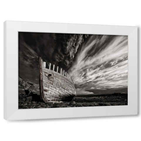 Permanent Place White Modern Wood Framed Art Print by H. Ingibergsson, Torsteinn