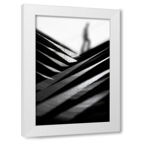 Going Nowhere Fast White Modern Wood Framed Art Print by Abrantes, Paulo