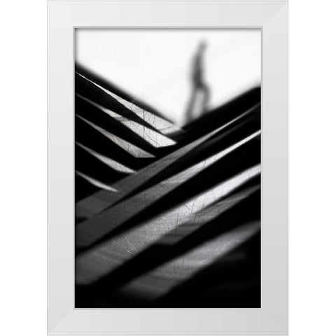 Going Nowhere Fast White Modern Wood Framed Art Print by Abrantes, Paulo