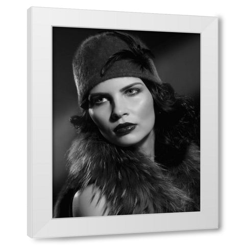 Kata White Modern Wood Framed Art Print by Kanovits, Gabor