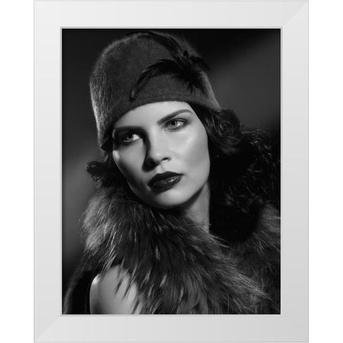 Kata White Modern Wood Framed Art Print by Kanovits, Gabor