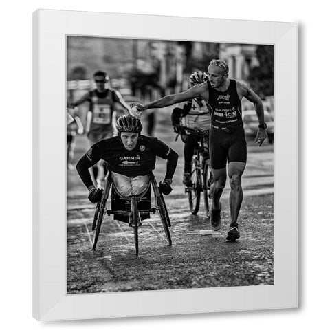 Cooling Down White Modern Wood Framed Art Print by Cocks, Leonard