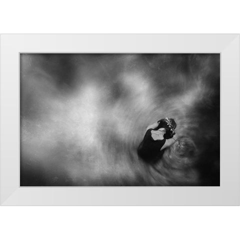 Dilemmas Of Love White Modern Wood Framed Art Print by Satriani, Jay