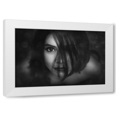 I Saw You White Modern Wood Framed Art Print by Marlianto, Ivan