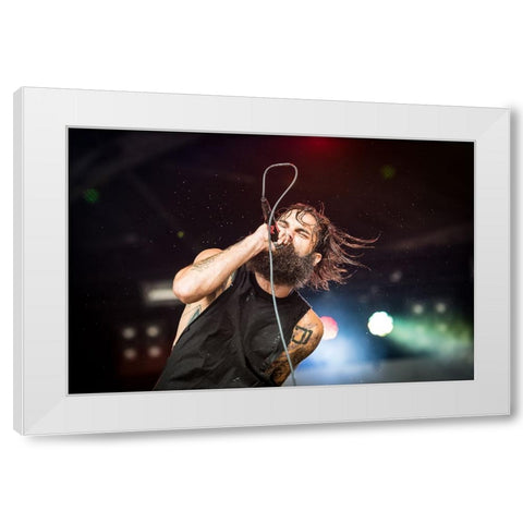 Letlive @Gmm 2014 White Modern Wood Framed Art Print by V., Stijn
