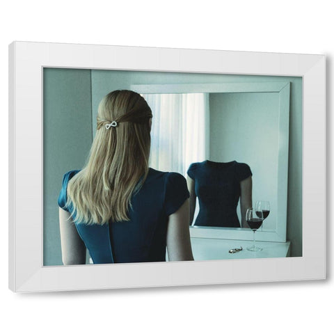 Emty Inside White Modern Wood Framed Art Print by Helerand, Roland