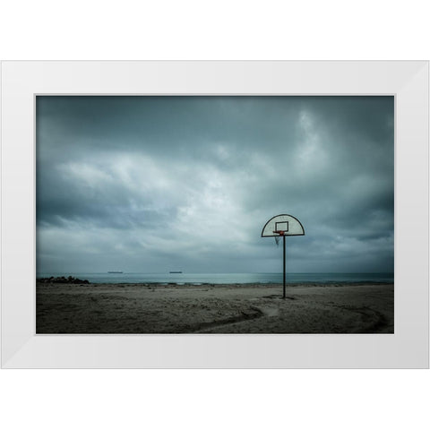 ... The Last Basket ! White Modern Wood Framed Art Print by Principato, Antonio