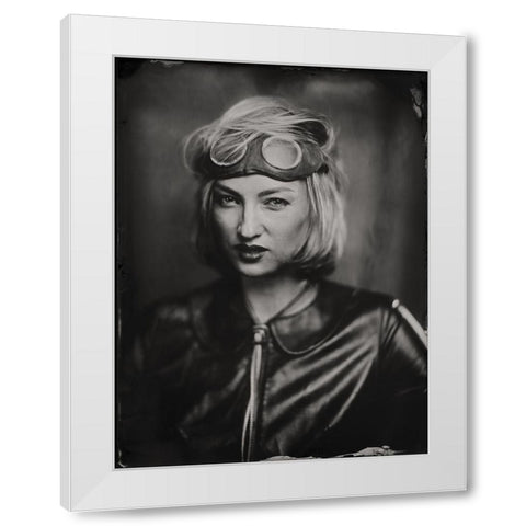Olga, Wet Plate 18 X 24 Cm White Modern Wood Framed Art Print by Az, Dzmitry