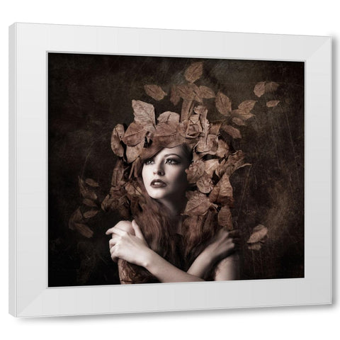 Artemis, Daughter Of Zeus White Modern Wood Framed Art Print by Besari, Faizal