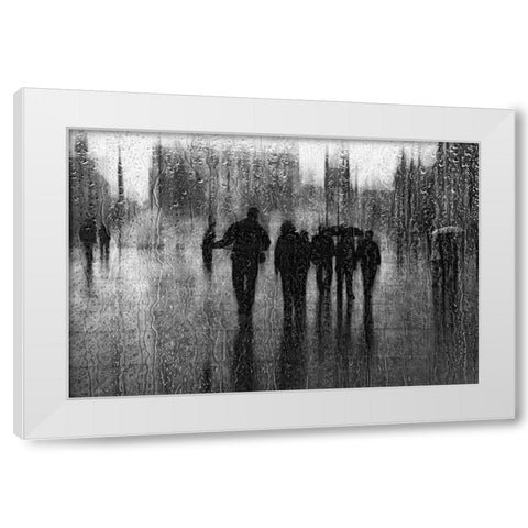 After The Rain White Modern Wood Framed Art Print by Schleicher-Schwarz, Roswitha
