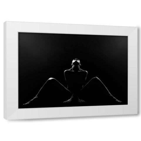 Alexa White Modern Wood Framed Art Print by Kiss, Jozef