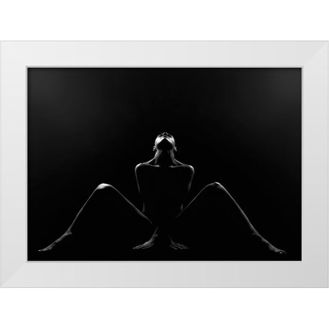 Alexa White Modern Wood Framed Art Print by Kiss, Jozef