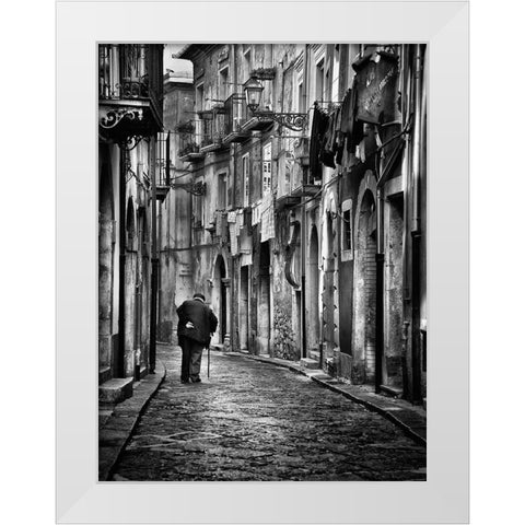 I Am... White Modern Wood Framed Art Print by Parricelli, Gennaro