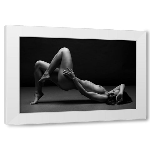 Bodyscape White Modern Wood Framed Art Print by Belovodchenko, Anton