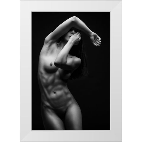 Bodyscape White Modern Wood Framed Art Print by Belovodchenko, Anton