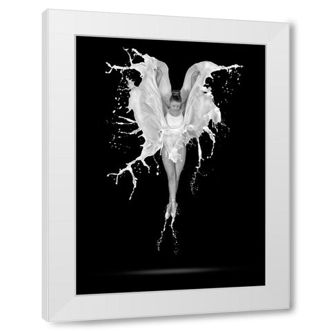Creme De Le Creme White Modern Wood Framed Art Print by Pentony MA, Pauline