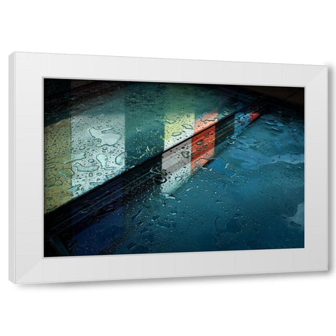 Reflections White Modern Wood Framed Art Print by Van Maastricht, Henk