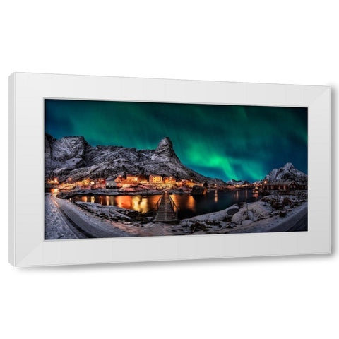 Gangway Borealis White Modern Wood Framed Art Print by De La, Javier