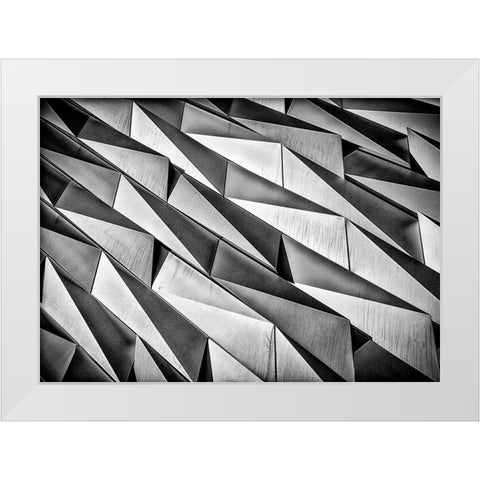 Rough Skin White Modern Wood Framed Art Print by Jeanes, Matthew