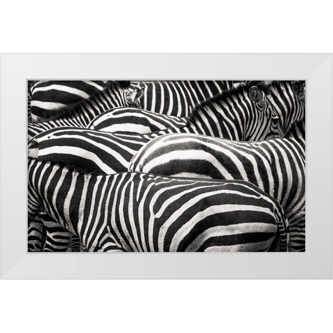 Together White Modern Wood Framed Art Print by De Hoog, Roelof