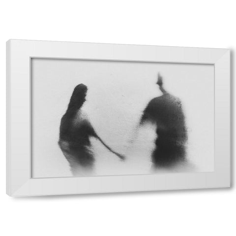 Memories In Love White Modern Wood Framed Art Print by Satriani, Jay