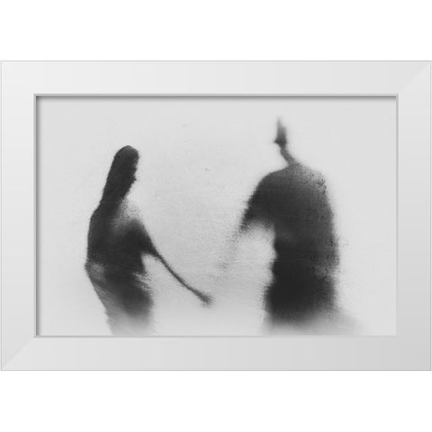 Memories In Love White Modern Wood Framed Art Print by Satriani, Jay