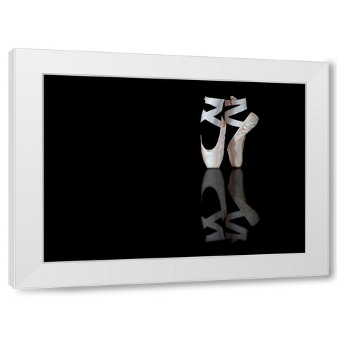 Ballet White Modern Wood Framed Art Print by Pentony MA, Pauline