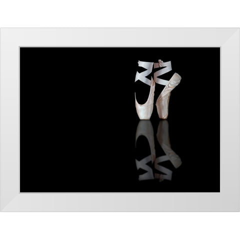 Ballet White Modern Wood Framed Art Print by Pentony MA, Pauline