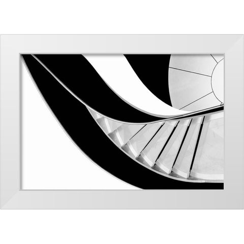Stairway To Heaven White Modern Wood Framed Art Print by Correia, Rui