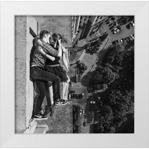 Requiem For A Dream White Modern Wood Framed Art Print by Aleksey, Panteleev
