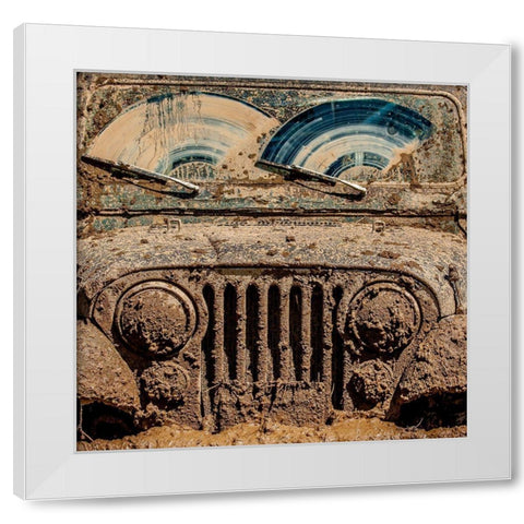 After The Mudbog White Modern Wood Framed Art Print by Heiser, Jay