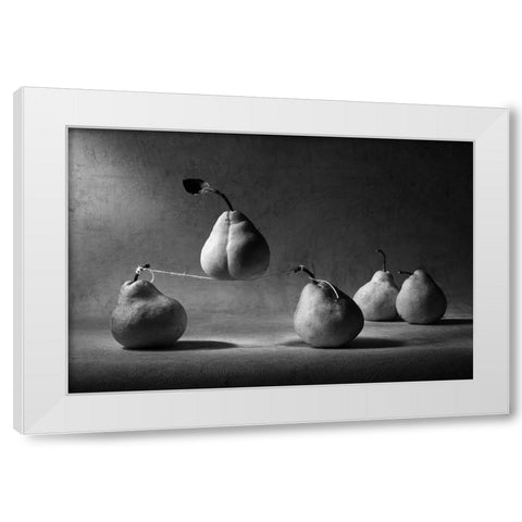 The Circus White Modern Wood Framed Art Print by Ivanova, Victoria