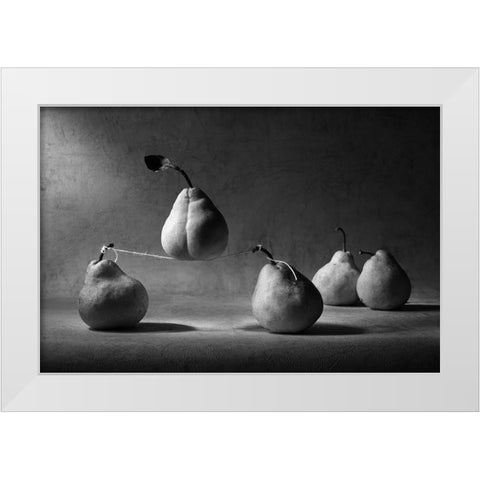 The Circus White Modern Wood Framed Art Print by Ivanova, Victoria