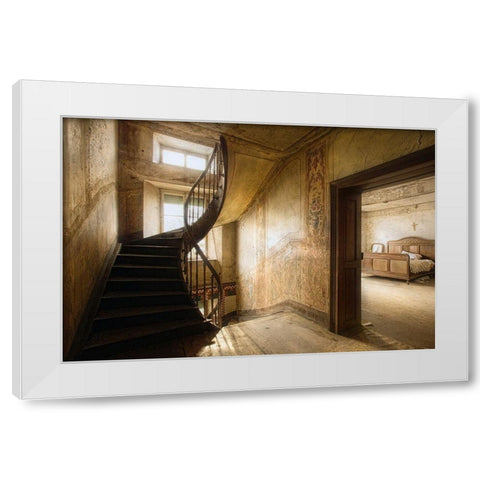 Untitled White Modern Wood Framed Art Print by Boomsma, Paul