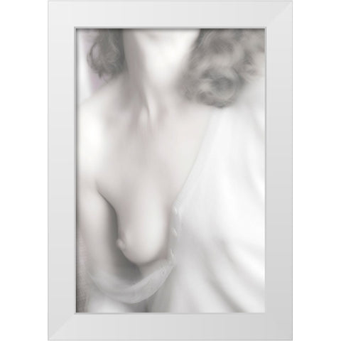 Vanished White Modern Wood Framed Art Print by Bousca, Bogdan