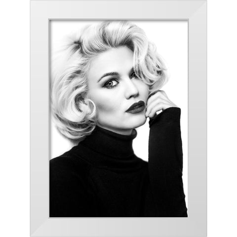 My Day With Marilyn... White Modern Wood Framed Art Print by Peter Muller Photography