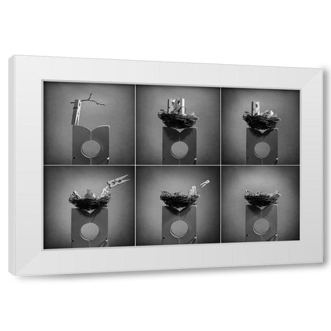 The Nest White Modern Wood Framed Art Print by Ivanova, Victoria