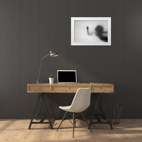Dream Of Flying White Modern Wood Framed Art Print by Seita, Milena