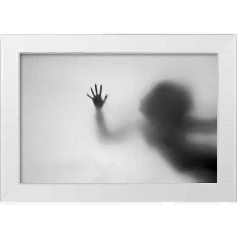 Dream Of Flying White Modern Wood Framed Art Print by Seita, Milena