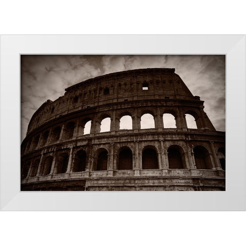 Colosseum White Modern Wood Framed Art Print by Nielsen, Stefan