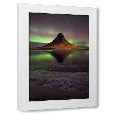 Portrait Of The Geminids White Modern Wood Framed Art Print by Eaglesfield, Philip